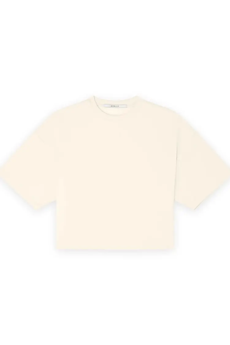 Homage Boxy Top - Soft Yellow