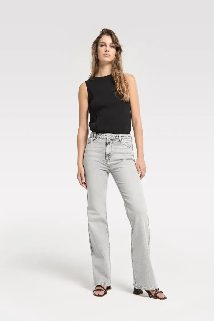Homage Elisa - Straight Leg Jeans - Random Light Grey