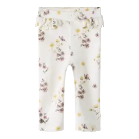 Lil'Atelier Baby Gavo Slim Legging - Coconut Milk Flower Mix