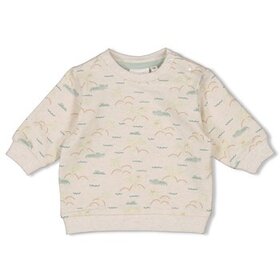 Feetje Sweater You croc my world - Offwhite melange