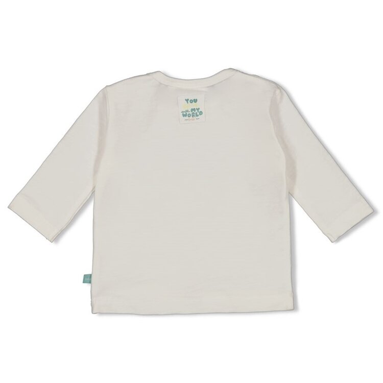 Feetje Longsleeve - You croc my world - Offwhite