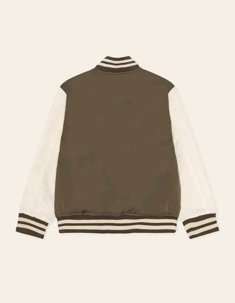 Les Deux Tech Varsity Jacket - Turkish Coffee Brown