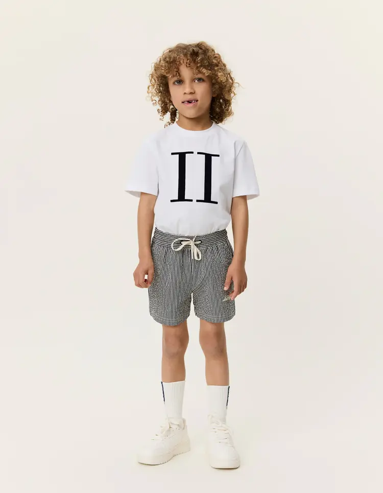 Les Deux Stan Stripe Swim Shorts - Black