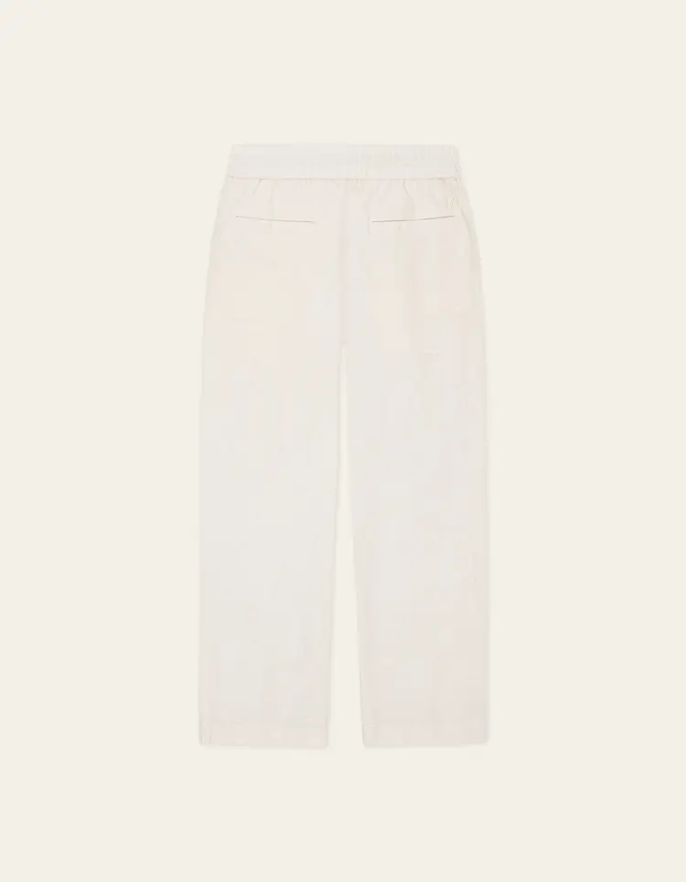 Les Deux Patrick Linen Pants - Eggnog White