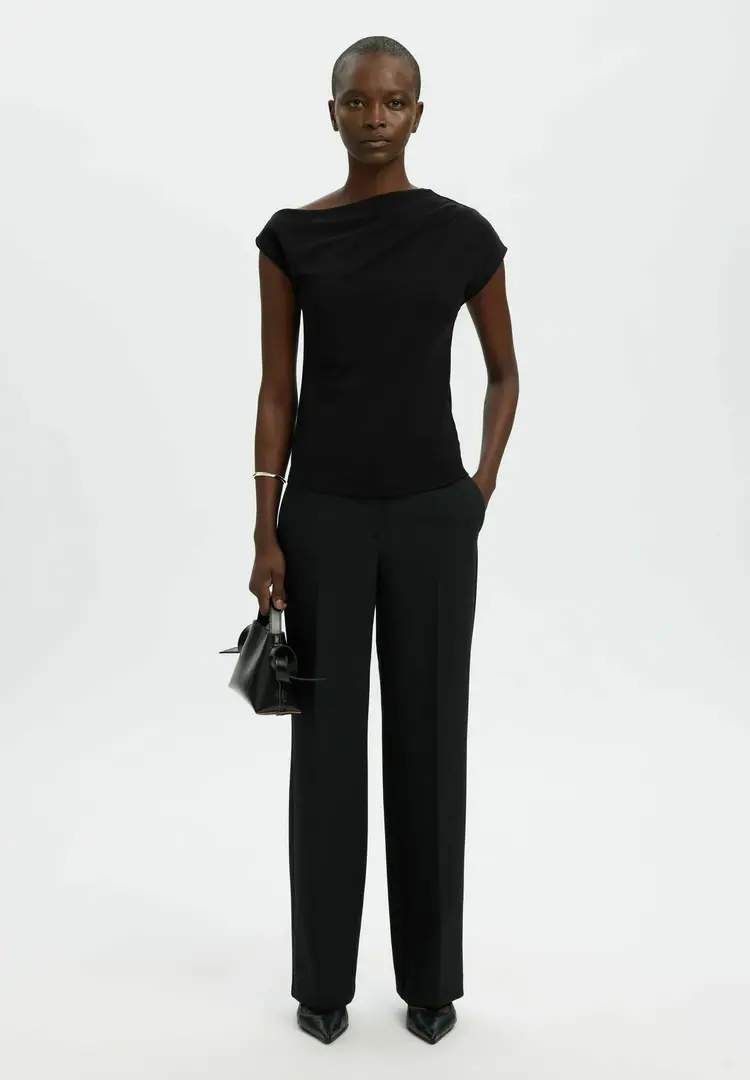 Selected Molly SS Top - Black