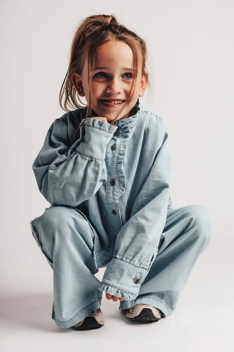 Baje studio Lala Blouse - Blue Denim Light