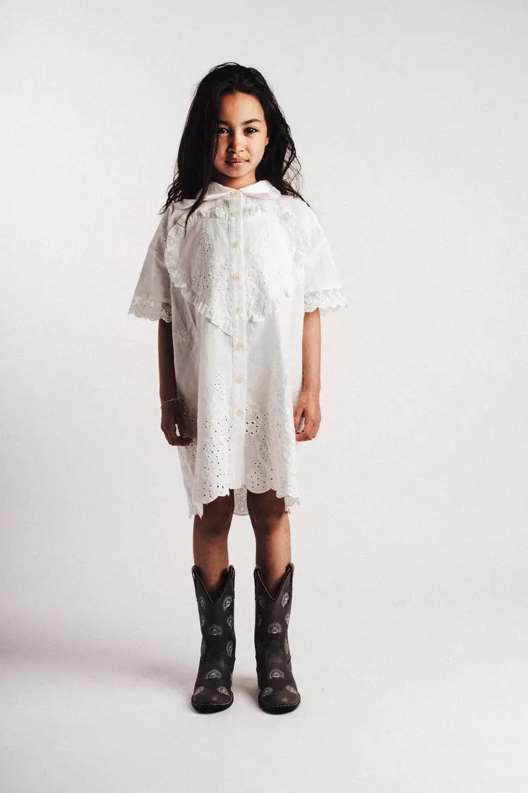 Baje studio Lous Short Dress - Offwhite