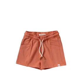 YourWishes Garment Dye Relaxed Shorts - Ginger