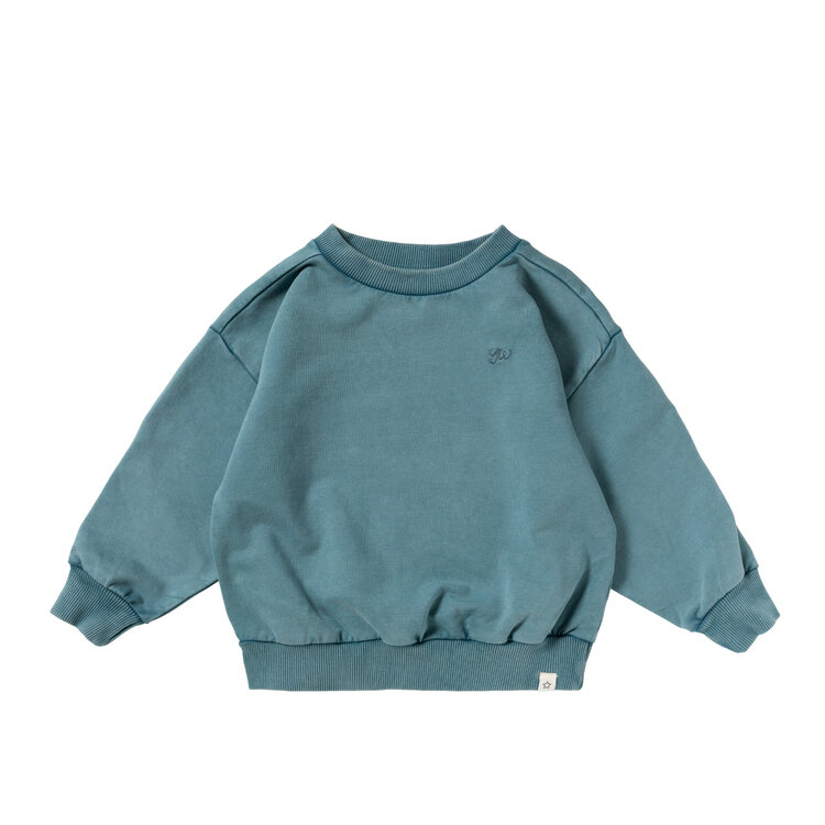 YourWishes Garment Dye Wide Sweater - Burnt Sienna