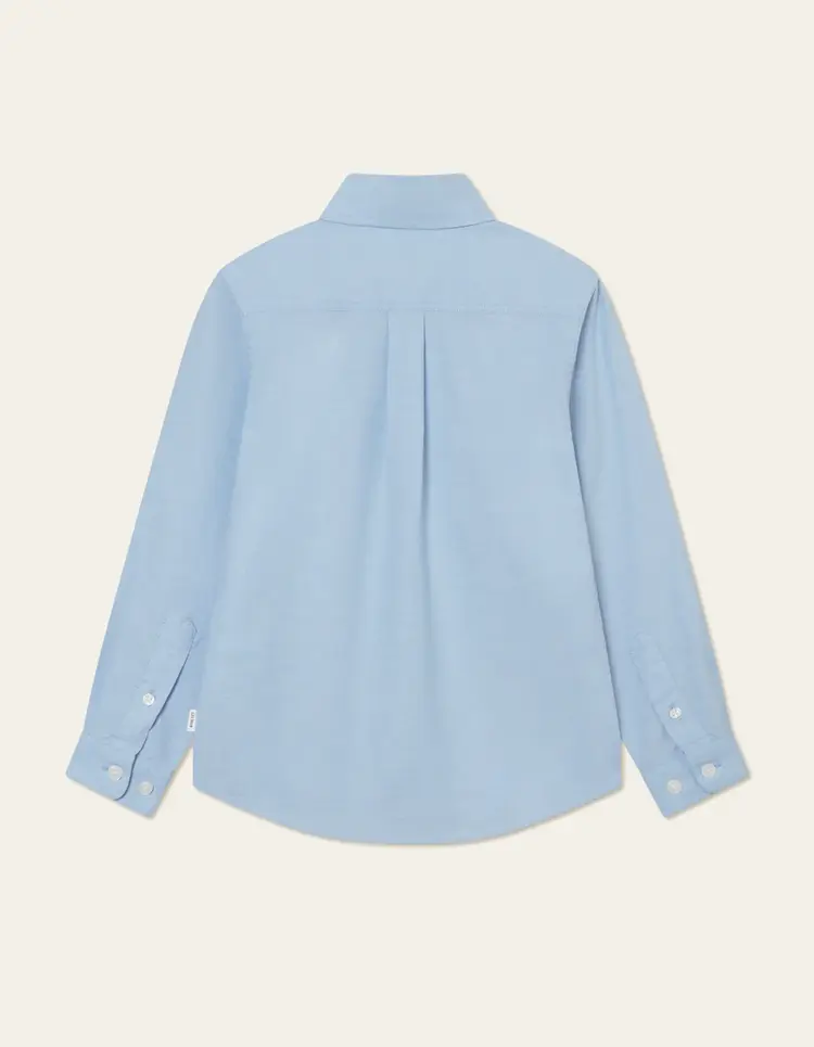 Les Deux Konrad Contrast Oxford Shirt - Light Blue