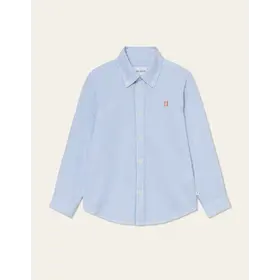 Les Deux Konrad Contrast Oxford Shirt - Light Blue/White