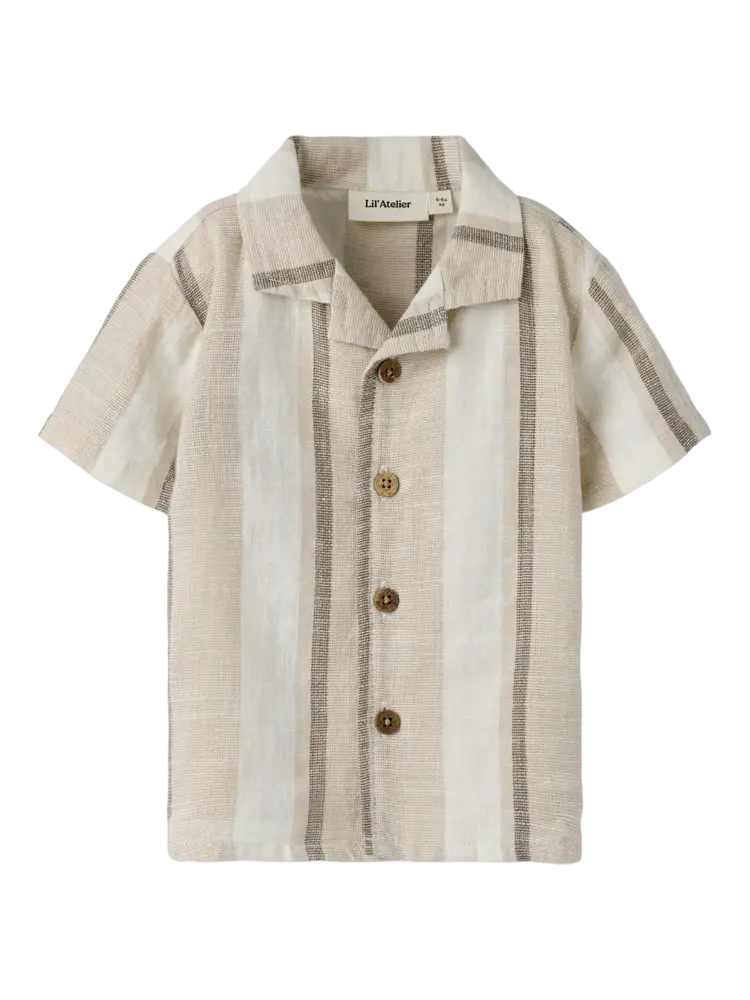 Lil'Atelier Baby Fibert Loose Shirt - Coconut Milk