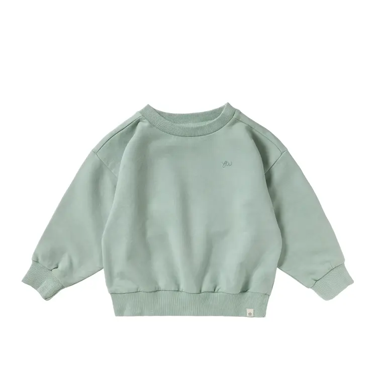 YourWishes Garment Dye Wide Sweater - Ocean
