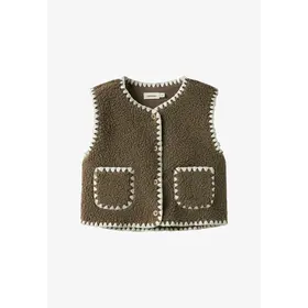 Lil'Atelier Lajo Loose  Vest - Shitake