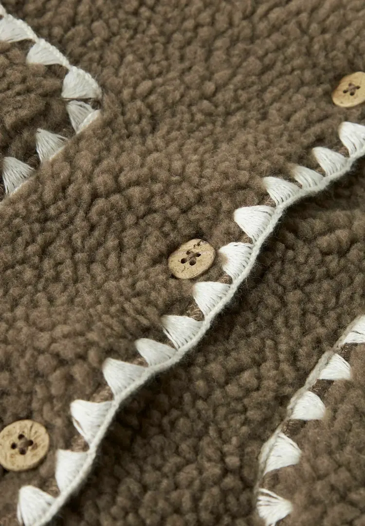 Lil'Atelier Lajo Loose  Vest - Shitake