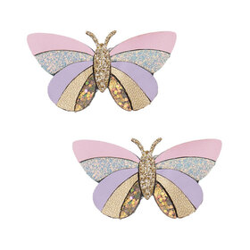 MIMI&LULA Striped Butterfly Clips