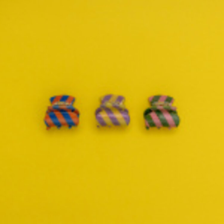 MIMI&LULA Striped Mini Claw Clips