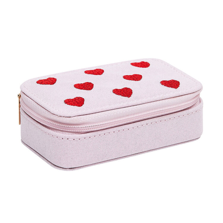 MIMI&LULA Heart Mini Jewellery Box - Pink Multi