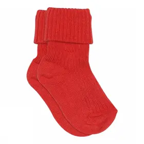 MP Denmark Cotton rib baby socks - 1315 - Tomato
