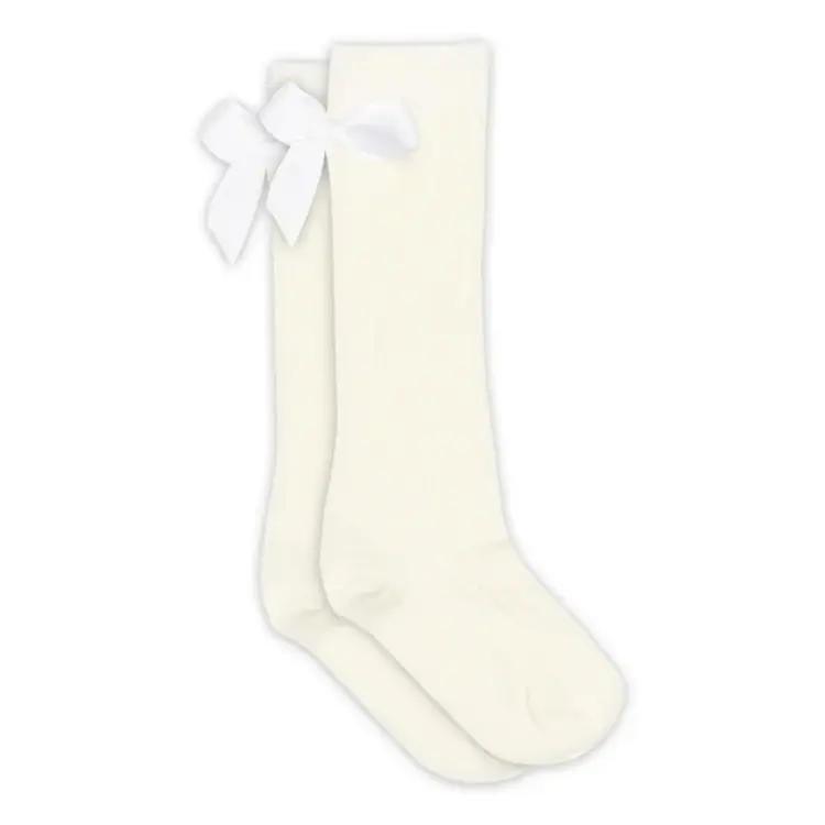 MP Denmark Liva Knee Socks Bow - 432 - Snow White