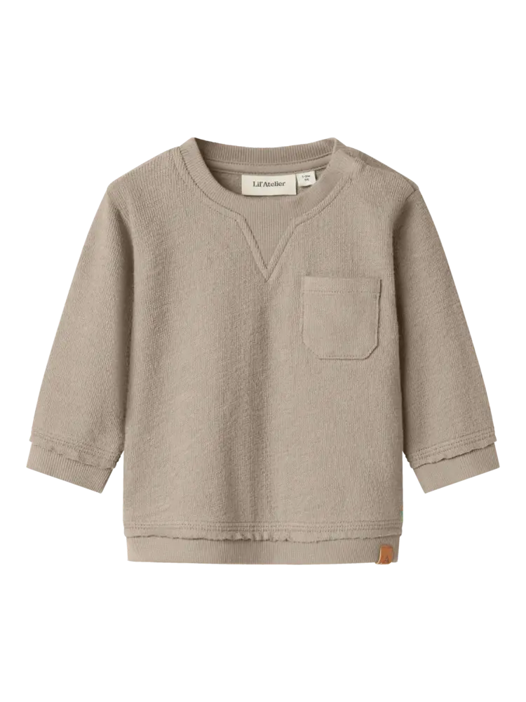 Lil'Atelier Baby Dias Sweat - Oxford Tan