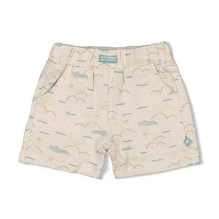 Feetje Short - You croc my world - Offwhite Melange