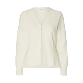 Selected Anemone Ls Knit Waisted Gardigan - Egret