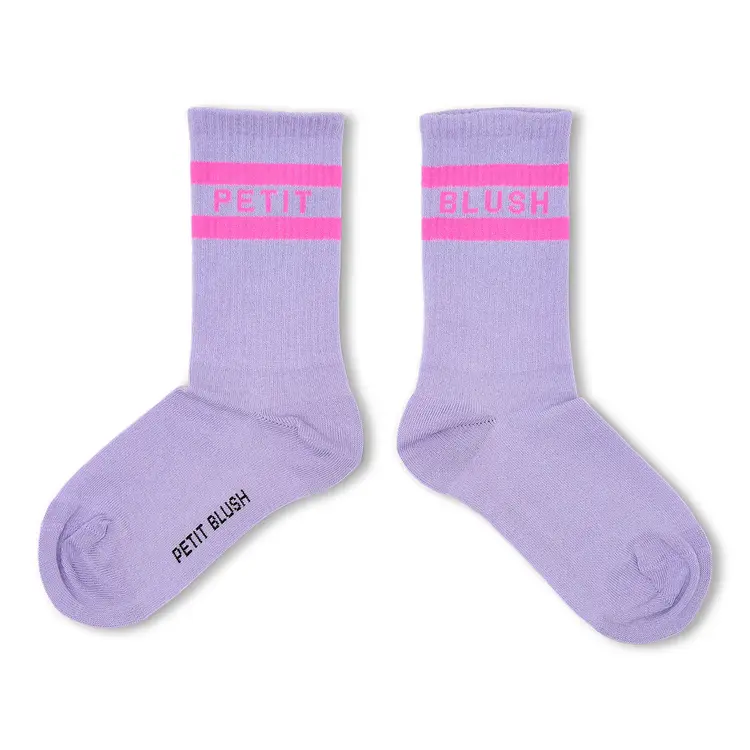 Petit Blush Sport Socks - Violet/Neon Pink