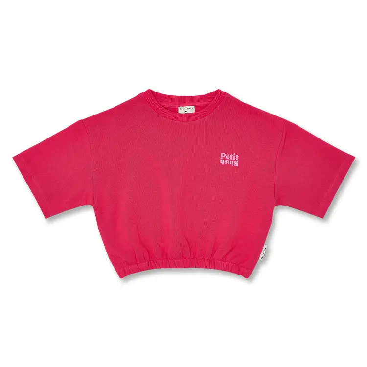 Petit Blush T-Shirt Elastic Waist - Raspberry Wine