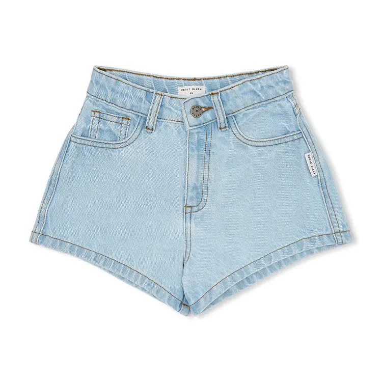 Petit Blush Jeans Short - Washed Light Blue