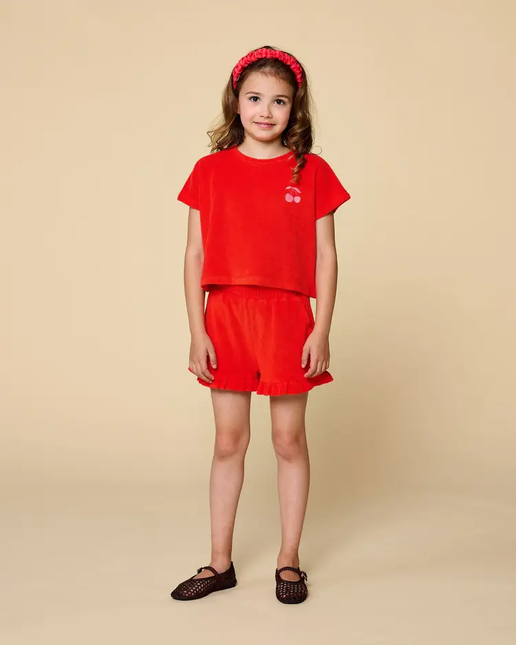 Petit Blush Towel Short - Grenadine