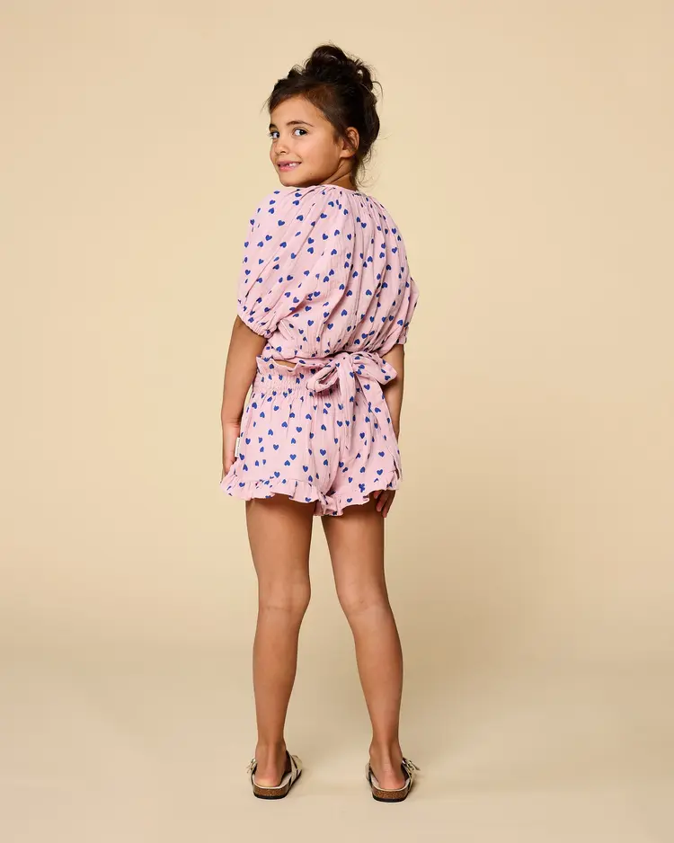 Petit Blush Smock Frill Short - Candy Hearts