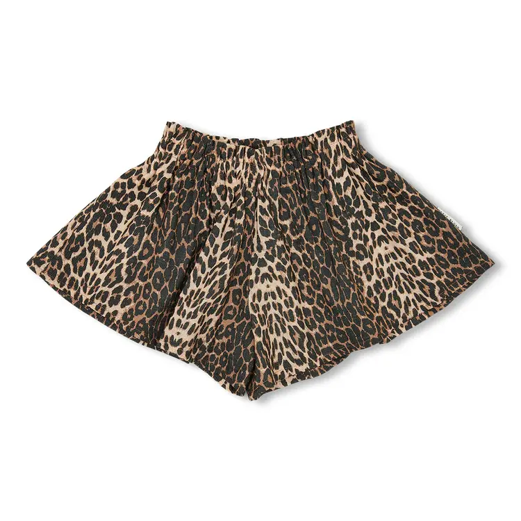 Petit Blush Ruffle Short - Leopard