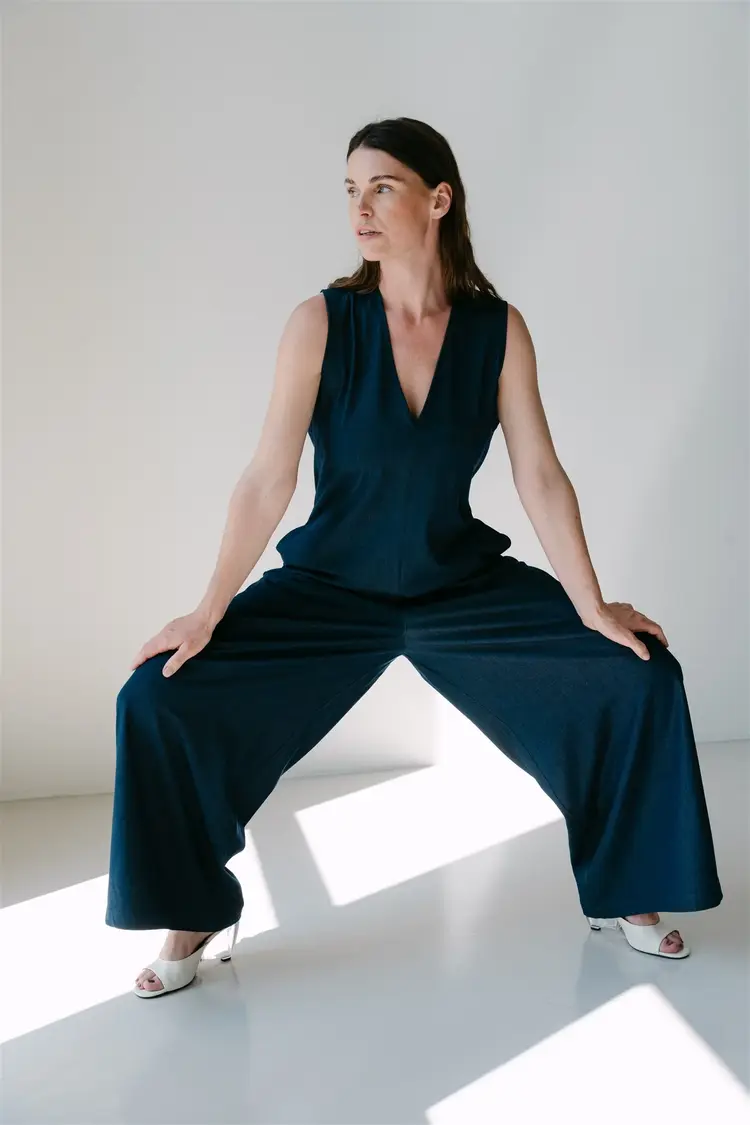 Aimée The Label Romy Jumpsuit - Blue Jeans