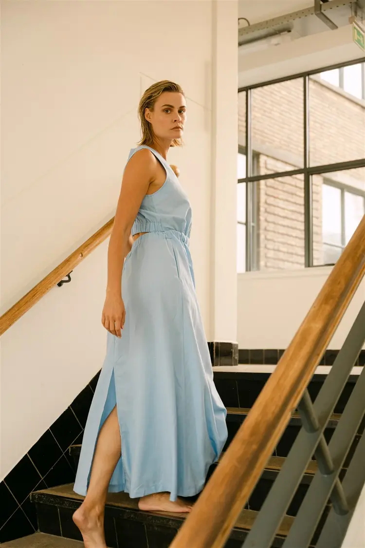 Aimée The Label Melina Dress - Light Blue