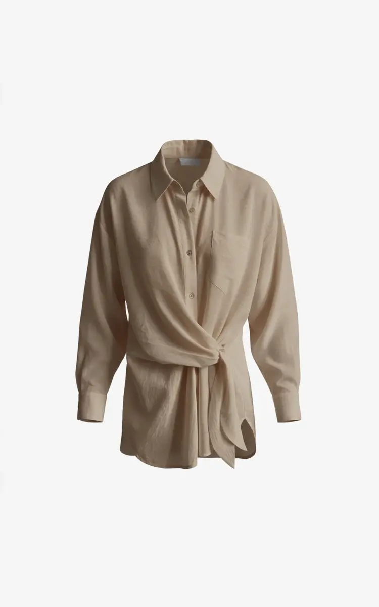 Aimée The Label Philou Blouse - Sand