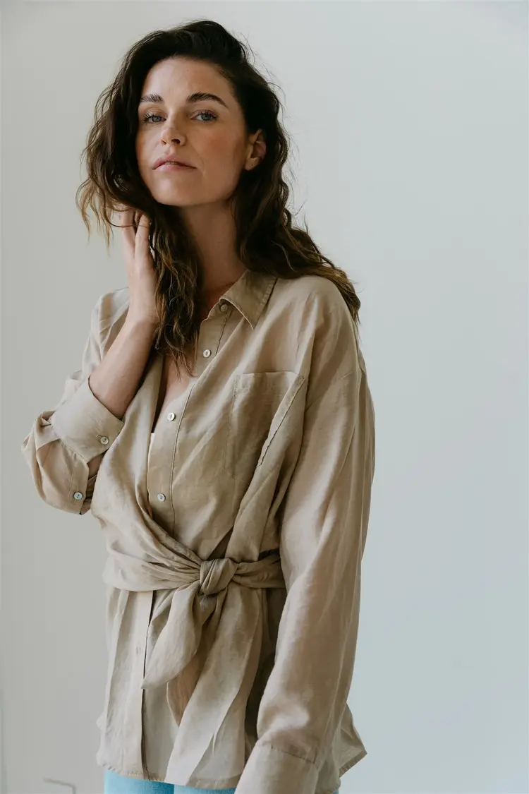 Aimée The Label Philou Blouse - Sand