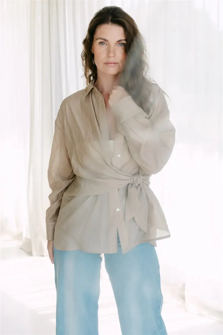 Aimée The Label Philou Blouse - Sand