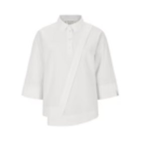 Esmé Studios Coral Pleat Blouse - White