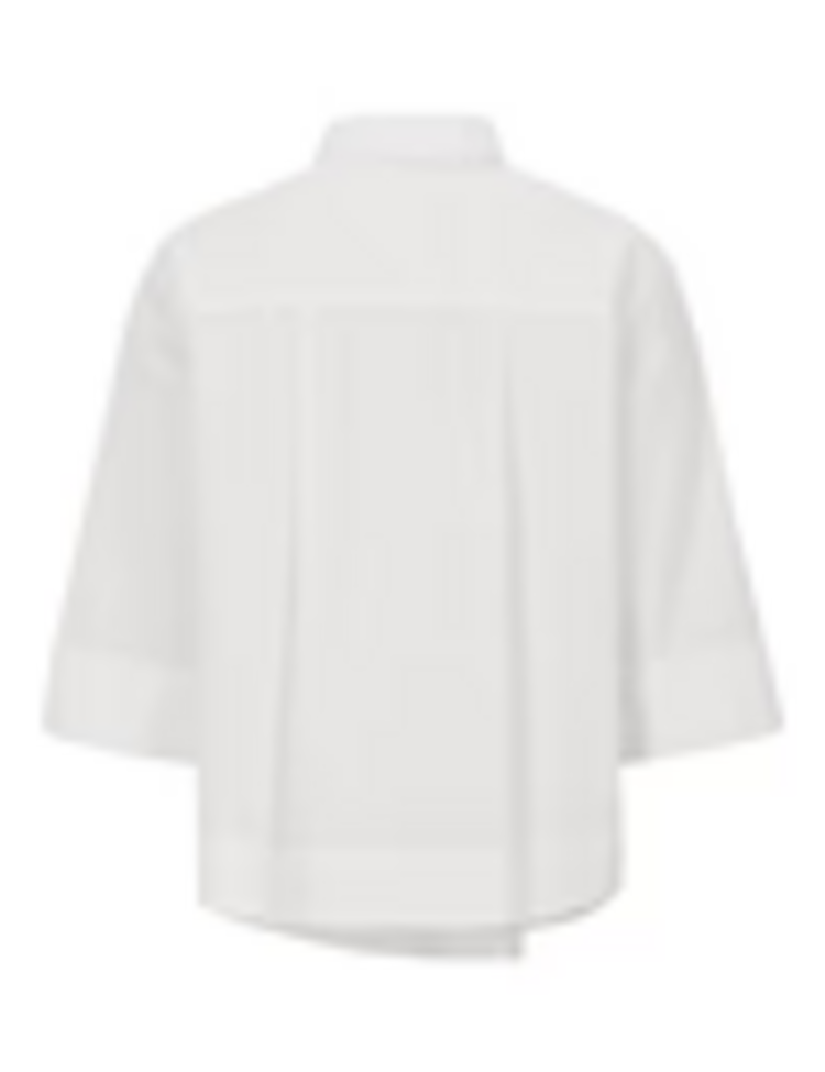 Esmé Studios Coral Pleat Blouse - White