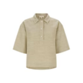 Esmé Studios Kaya Boxy Blouse - Brownie Melange