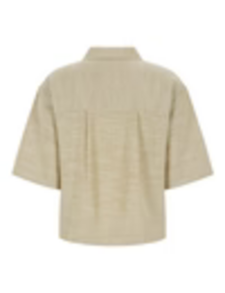 Esmé Studios Kaya Boxy Blouse - Brownie Melange