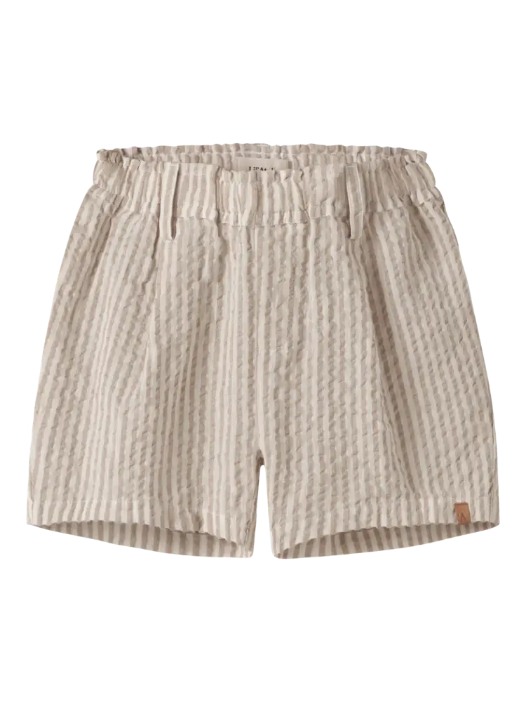 Lil'Atelier Austo Shorts Stripe - Coconut Milk