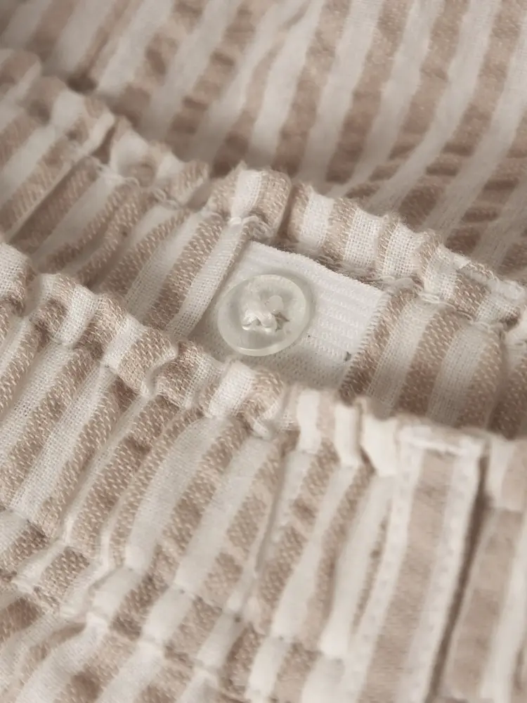 Lil'Atelier Austo Shorts Stripe - Coconut Milk