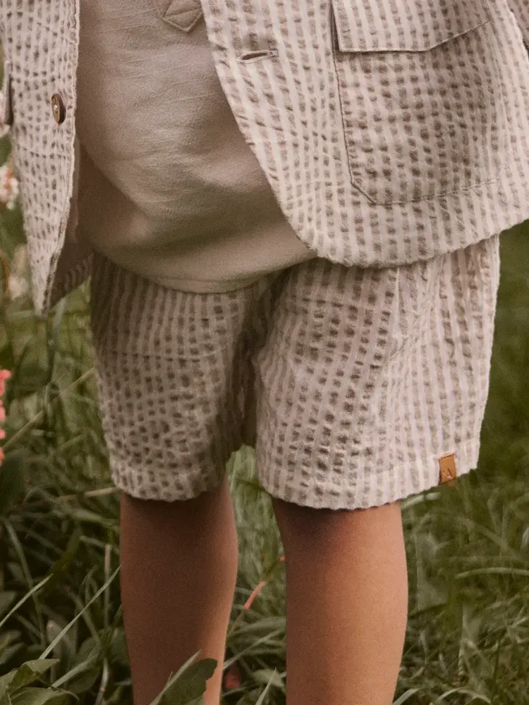 Lil'Atelier Austo Shorts Stripe - Coconut Milk