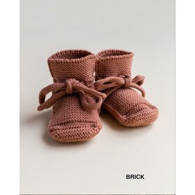 Hvid Booties 0-9M - Brick