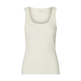 Selected Wanna Uneck Tank Top - Snow White