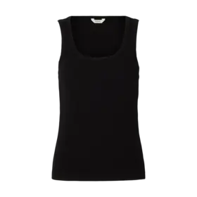Selected Wanna Uneck Tank Top - Black