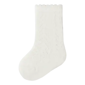 Lil'Atelier Baby Herda Knee Sock - Coconut Milk
