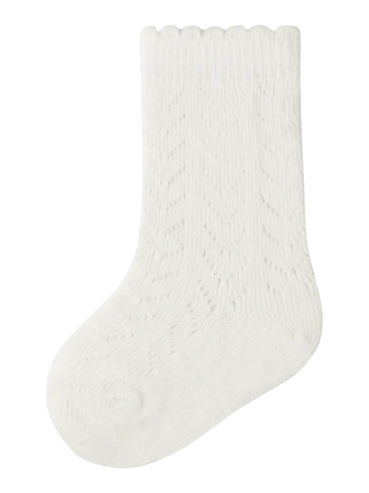 Lil'Atelier Baby Herda Knee Sock - Coconut Milk